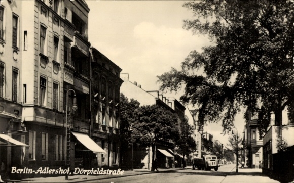 Postcard Berlin Treptow Adlershof, Dörpfeldstraße