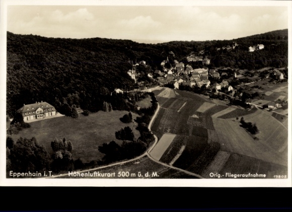 Postcard Eppenhain Kelkheim im Taunus, aerial photograph
