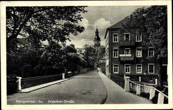 Postcard Königsbrück der Oberlausitz, Dresdner Strasse