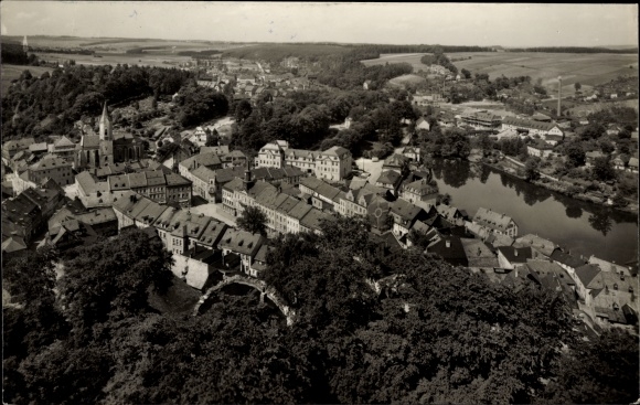PC Bad Lobenstein in Thuringia, city overview from the old tower