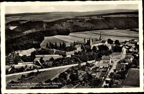PC Steinfeld Kall in Eifel in North Rhine-Westphalia, aerial photo of the Salvatorian College H. Joseph