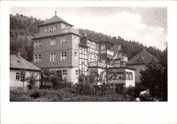 Ak Sitzendorf Thüringer Wald, Fremdenheim Kirsten, Haus I