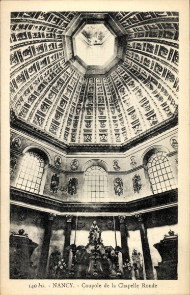 Ak Nancy Meurthe et Moselle, Coupole de la Chapelle Ronde, Innenansicht, NANCY
