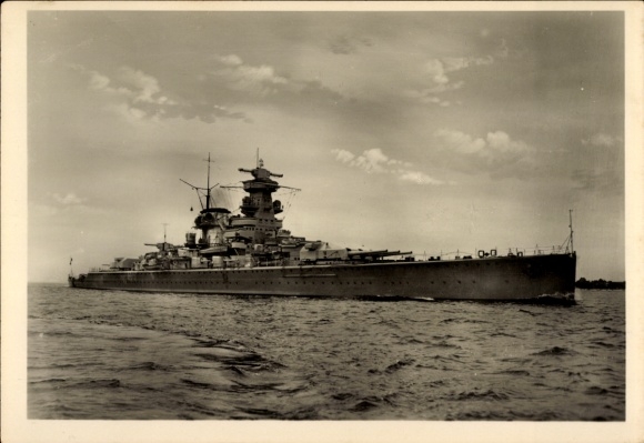 Ak Deutsches Kriegsschiff, Panzerschiff Admiral Scheer, Kriegsmarine