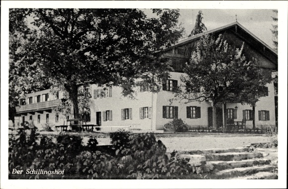 Ak Bad Kohlgrub in de wijk Garmisch Partenkirchen, Pension Restaurant Schillingshof