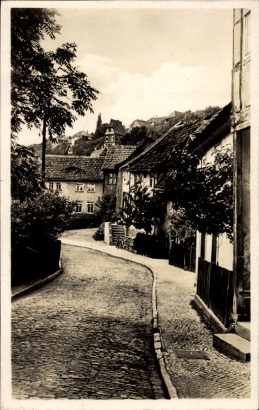 Ak Bad Frankenhausen, die Oberkirchgasse
