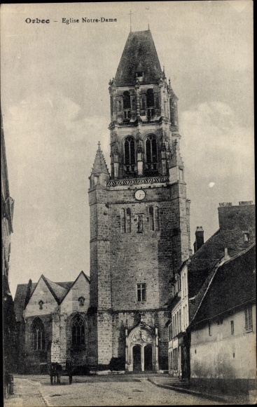 Ak Orbec Calvados, Eglise Notre Dame