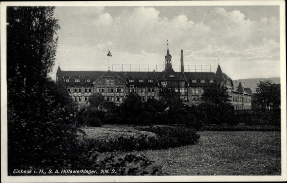 Ak Einbeck in Niedersachsen, Heidemannwerke, Außenansicht, SA Hilfswerklager