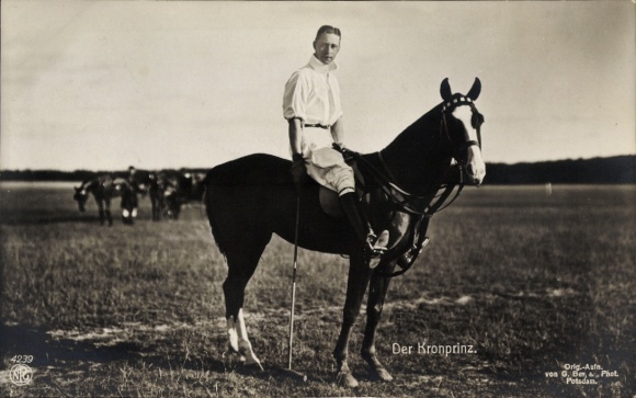 PC Crown Prince Wilhelm of Prussia, horse, polo, NPG 4239