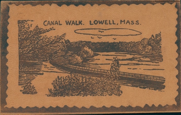 Leder Ak Lowell Massachusetts USA, Canal Walk