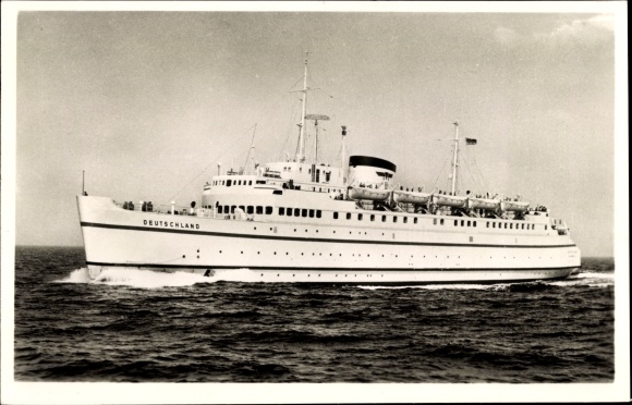 Ak Bundesbahn hoogzeeveerboot Duitsland