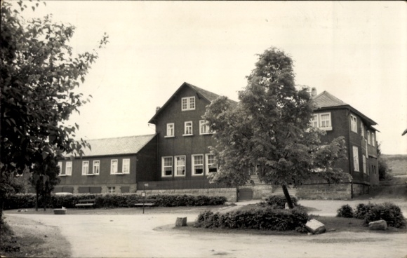 Postcard Wittgendorf in Thuringia, guest house for relaxation, exterior view