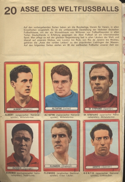 Football album collector's picture album Otto Sicker Verlag, Wiesbaden 1963/64