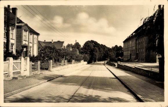 Postcard Oldenburg in Holstein, Schulstraße