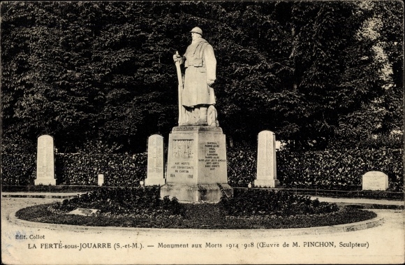 Ak La Ferté sous Jouarre Seine et Marne, Oorlogsmonument 1914-1918