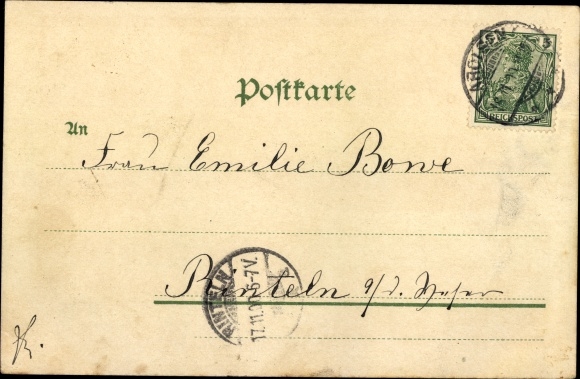 Postcard Bad Arolsen in Hesse, Inn zum Fischhaus, Residenzschloss