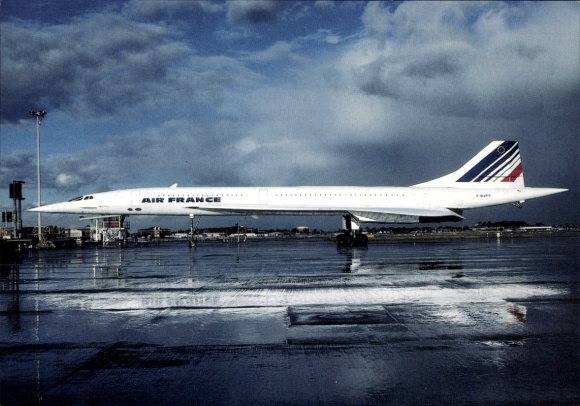 KP passenger airplane Air France, Aerospatiale BAE Concorde 101, F-BVFF, London 1997