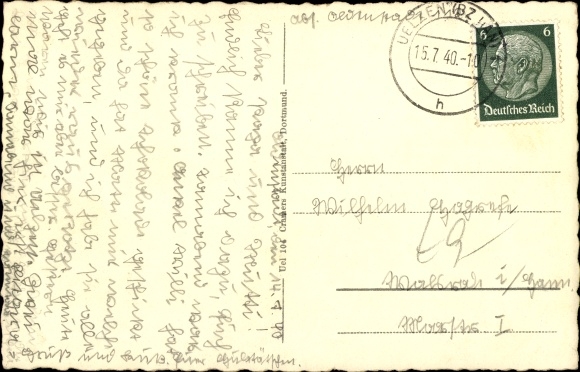 PC Uelzen in Lower Saxony, Adolf-Hitler-Strasse, seed shop, Louis Henning