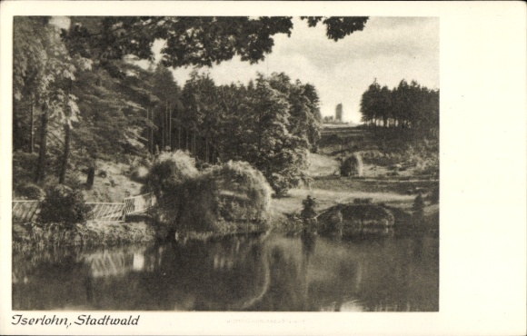 Postcard Iserlohn in Märkischer Kreis, city forest