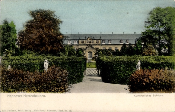 Postcard Herrenhausen Hannover in Lower Saxony, Electoral Palace