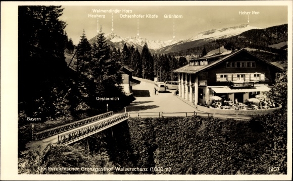 PC Vorarlberg, Austrian border inn Walserschanz, border crossing