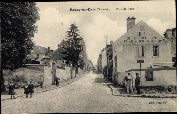 KP Rozoy en Brie Seine et Marne, Rue de Paris, Hotel du Cheval Blanc