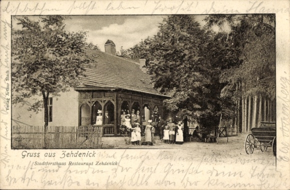 Postcard Zehdenick in der Mark, Stadtforsthaus, Restaurant