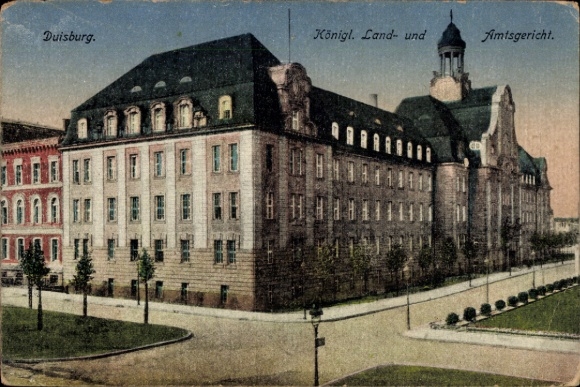 KP Duisburg w Zagłębiu Ruhry, Królewski Sąd Regionalny i Powiatowy, Architektura
