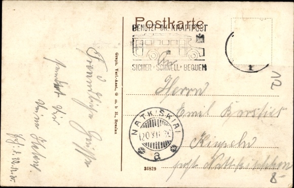 Postcard Sovietsk Tilsit East Prussia, Dragoon barracks