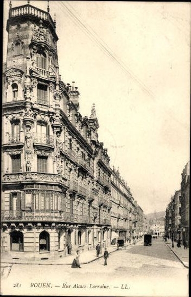 10 alte Ak Rouen in Frankreich, verschiedene Ansichten