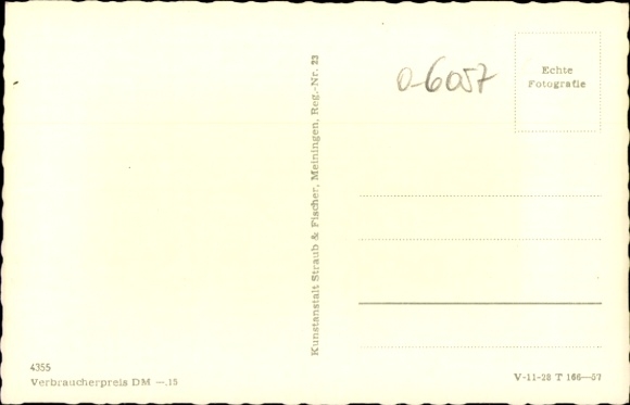 Postcard Schwarza in the Thuringian Forest, panorama, street section, pavilion