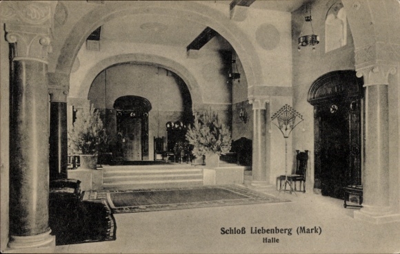 Postcard Liebenberg Löwenberger Land in der Mark, Liebenberg Castle, interior view