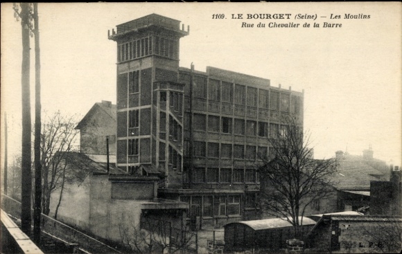 Ak Le Bourget Seine Saint Denis, Les Moulins, Rue du Chevalier de la Barre
