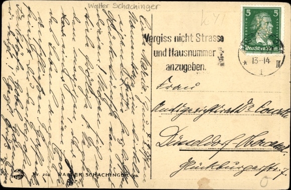 KP artysty Schachinger, Walter, portret dziecka