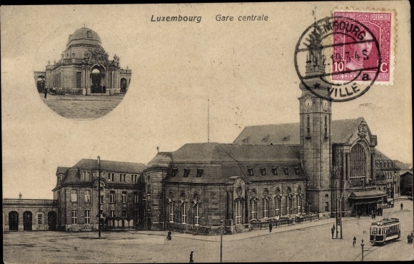 Postcard Luxemburg, Gare Centrale