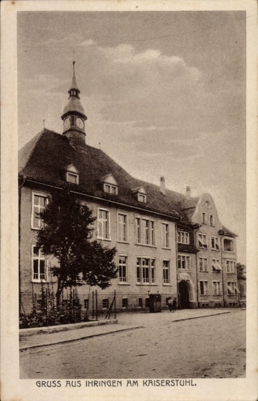 Ak Ihringen am Kaiserstuhl, Straßenansicht