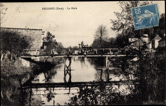 Postcard Brionne Eure, La Risle