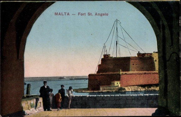 Postcard Malta, Fort St. Angelo