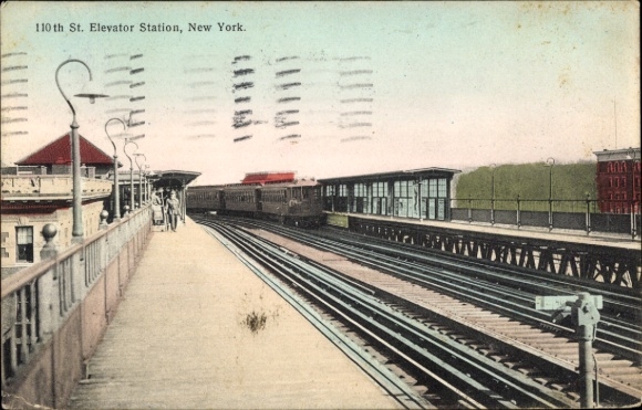 Postcard New York City USA, St. Elevator Station