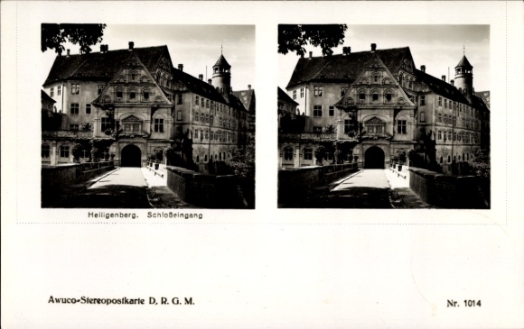 Ak Heiligenberg in Baden, Schlosseingang
