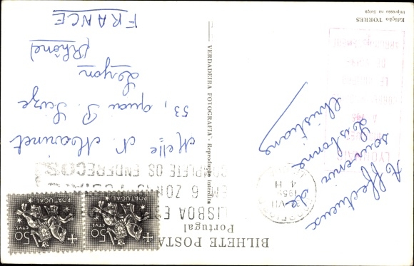 Postcard Lisboa Lisbon Portugal, Igreja da Sé
