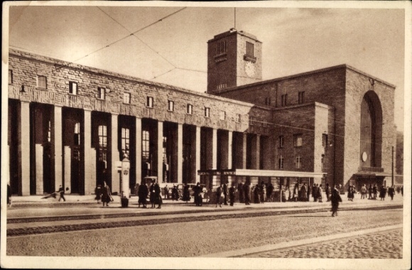 Ak Stuttgart in Württemberg, Hauptbahnhof, WHW, Das schöne Deutschland Bild 176