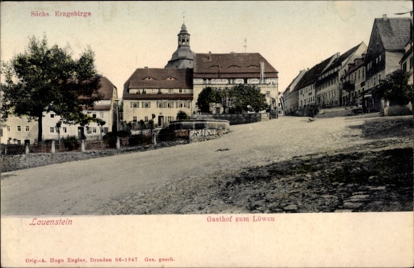 PC Lauenstein in the Müglitztal Altenberg, Gasthof zum Löwen, street section