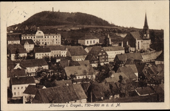 Postcard Altenberg in the Erzgebirge, general view