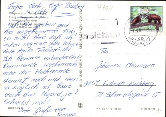 Postcard Hoyerswerda in Oberlausitz, Neustadt, Magistrale, Kaufhof, Bert-Brecht-Strasse
