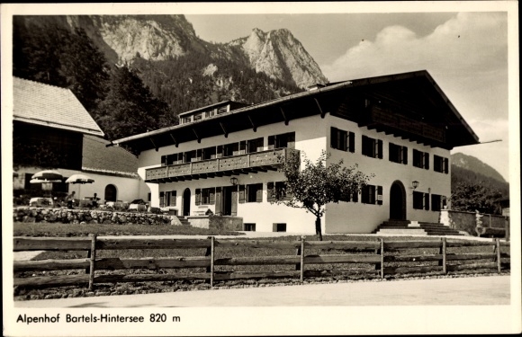 Postcard Ramsau in Berchtesgadener Land Upper Bavaria, Alpenhof Bartels am Hintersee
