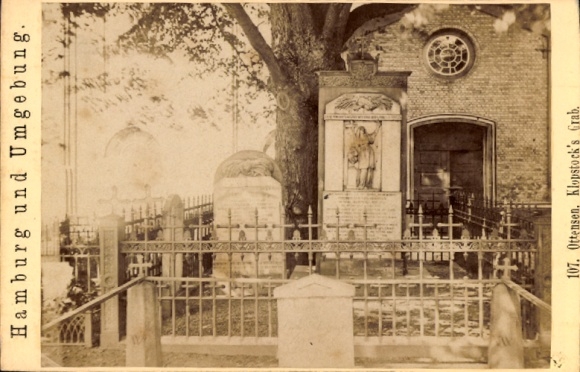 CdV Hamburg Altona Ottensen, Klopstocks Grab