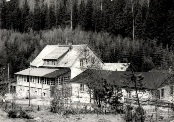 Postcard Markersbach in the Ore Mountains, Dietrichsmühle, holiday home VEB Berliner Glühlampenwerk