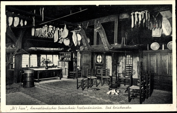 Postcard Bad Zwischenahn in Lower Saxony, Bi&#39;t Füer, Ammerland farmhouse, open-air museum
