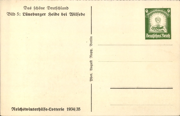 Postcard Wilsede, Lüneburg Heath, WHW The beautiful Germany Image 5
